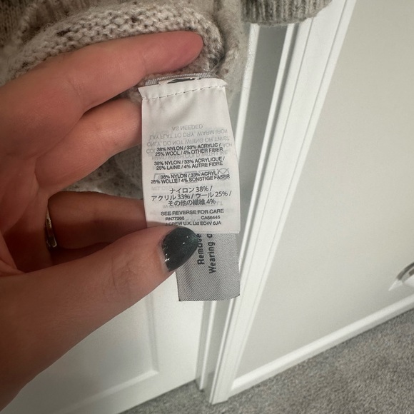 Madewell Speckled Button Sleeve Sweater Dress XL | Cozy Wool Blend Tunic - Picture 8 of 8